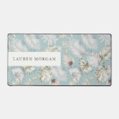 Luxe Golden Tropic Green Monogram Bureaumat (Voorkant)