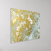 Luxe Goud abstract Modern Cherry Blossom Folie Afdrukken (Laagn)
