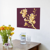 Luxe Goud abstract Modern Cherry Blossom Folie Afdrukken (Laag (Keuken))