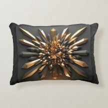 Luxe goud en donkere kristal 3D geometrische acces
