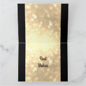 Luxe goud gepersonaliseerde 50e verjaardag kaart (Binnen)