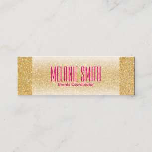 Luxe Goud Glans Mini Visitekaartje