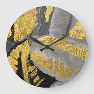 Luxe goud: grunge textuur. grote klok