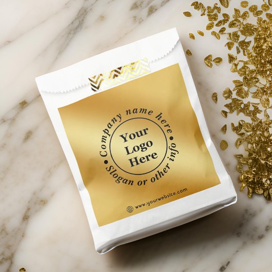 Luxe goud metallic bedankzakje