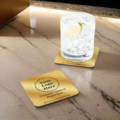 Luxe goud metallic bier onderzetter