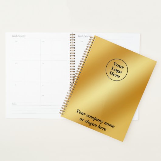 Luxe goud metallic planner (Display)