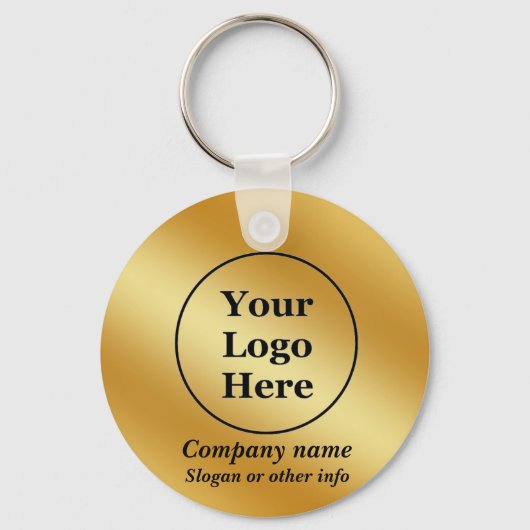 Luxe goud metallic sleutelhanger (Voorkant)