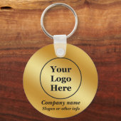 Luxe goud metallic sleutelhanger (Voorkant)