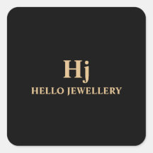 Luxe Goud Zwart Monogram minimaal