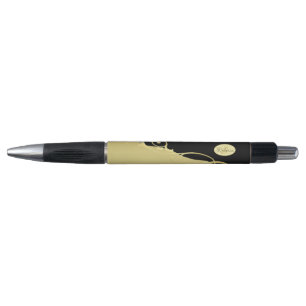 Luxe gouddecoratief op goud en zwart, Monogram Pen