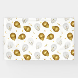 Luxe Gouden Ballonnen & Confetti Banner