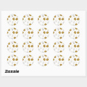 Luxe Gouden Ballonnen & Confetti Stickers (Vel)