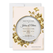 Luxe Gouden Bloem Bruiloft