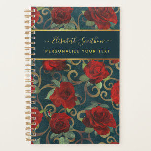 Luxe Gouden Bloemen Elegante Chic Klasse Maatwerk Planner