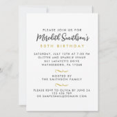 Luxe Gouden Bloemstuk Aangepaste Foto 50 En Fabulo Kaart (Achterkant)