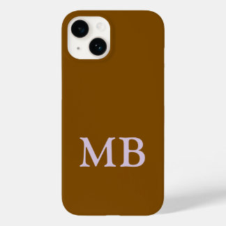 Luxe gouden bruine telefoonhoes met aangepaste naa Case-Mate iPhone 14 hoesje