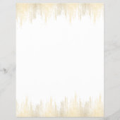 Luxe gouden Confetti regenpatroon Flyer (Achterkant)