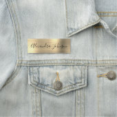 Luxe Gouden Folie Moderne Professioneel Naamplaatje (In situ)