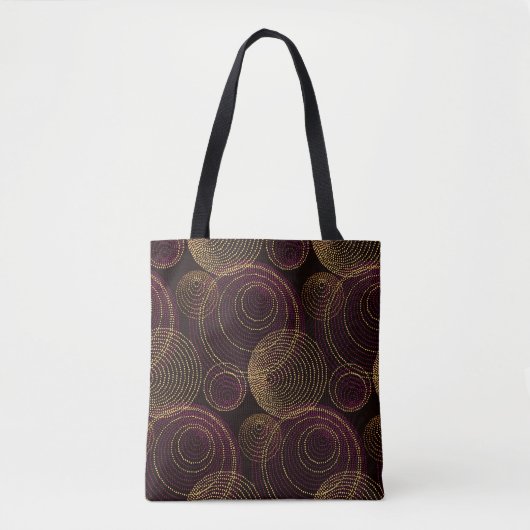 Luxe gouden geometrische print draagtas (Voorkant)