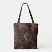 Luxe gouden geometrische print draagtas (Achterkant)