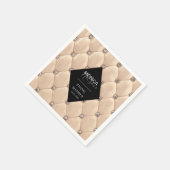 Luxe gouden getuft vrijgezellenfeest servet (Hoek)