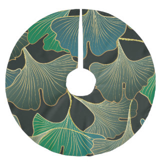 Luxe gouden Ginkgo, kunst. Kerstboom Rok
