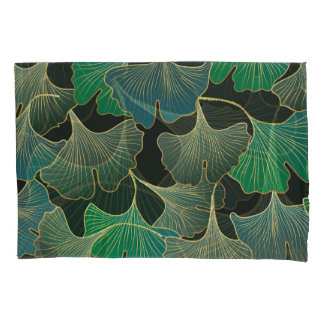 Luxe gouden Ginkgo, kunst. Kussensloop