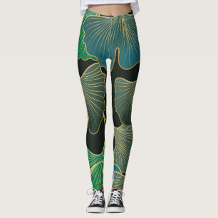 Luxe gouden Ginkgo, kunst. Leggings
