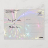 Luxe Gouden Glitter Nieuwjaar Eve Party Uitnodigin Briefkaart (Achterkant)