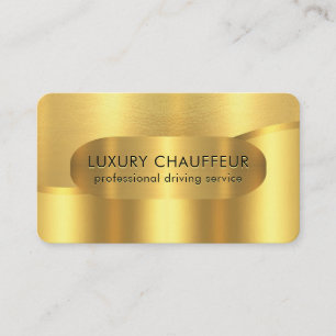 Luxe Gouden Golf Laag Chauffeur Visitekaartje