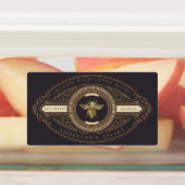 luxe gouden honingpot labels (Aangebracht)
