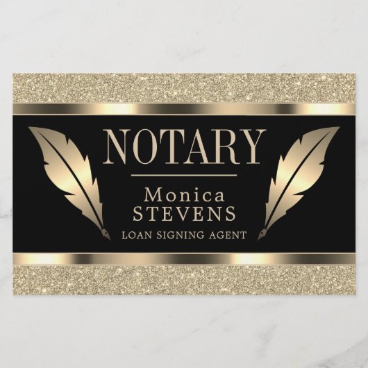 Luxe gouden inktveren flyer (Voorkant)