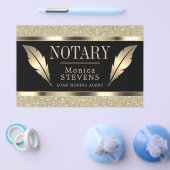 Luxe gouden inktveren flyer (Enkel)