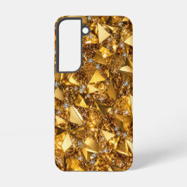 Luxe Gouden Kristal Samsung Galaxy S22 Art Hoes Hoesje