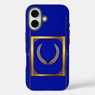 Luxe Gouden Laurel in Rechthoekig Lijst iPhone 16 Hoesje
