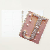 Luxe gouden letter J monogram Planner (Display)