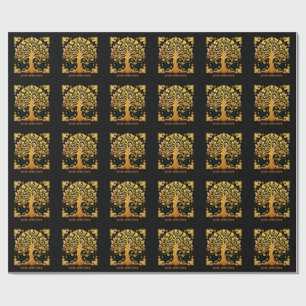 Luxe Gouden Levensboom Cadeaupapier