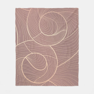 Luxe gouden lijnen patroon achtergrond fleece deken