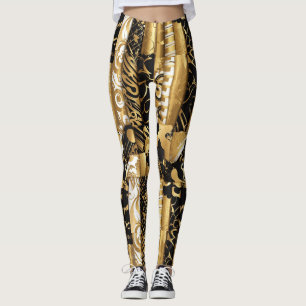 Luxe gouden look leggings