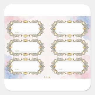 Luxe gouden lotus Ankh Mandala stickers