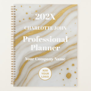 Luxe Gouden Marmeren Professionele 2026 Planner