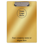 Luxe gouden metaalachtig klembord (Voorkant)