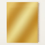 Luxe gouden metallic planner (Achterkant)