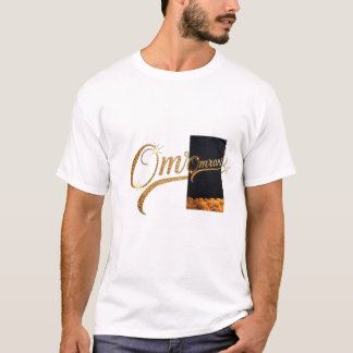 Luxe Gouden "Omrani" Naam T-shirt – Premium Stat