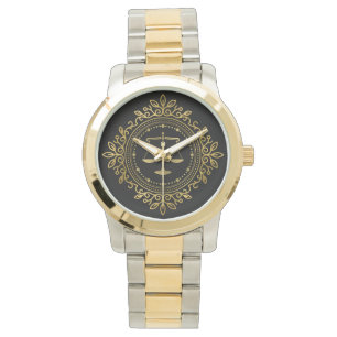 Luxe Gouden Schalen van Gerechtigheid   Beste cade Horloge