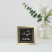 Luxe gouden script honingtak Vierkante Visitekaartje (Staand voorkant)