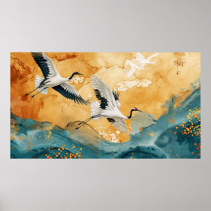 Luxe gouden stijl poster