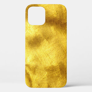 Luxe gouden textuur ontwerp iPhone 12 hoesje