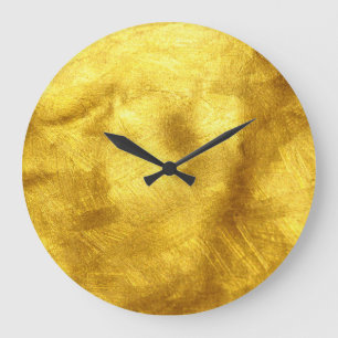 Luxe gouden textuur ontwerp grote klok