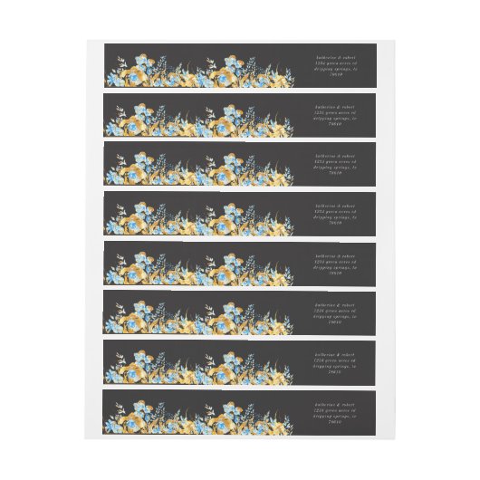 luxe gouden turquoise - monogram bruiloft (Vel)